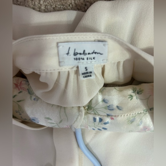 Babaton 100% Silk Cream Dress Size XS - Picture 5 of 6